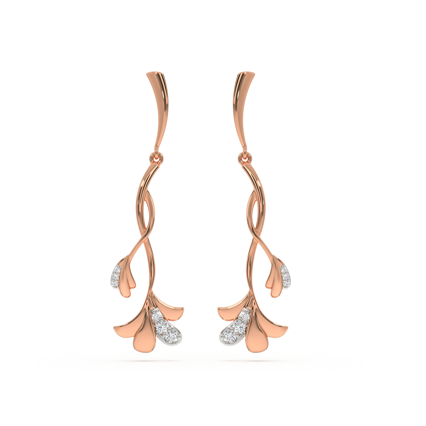 Lilac Whisper - Lab Diamond Drop Earrings