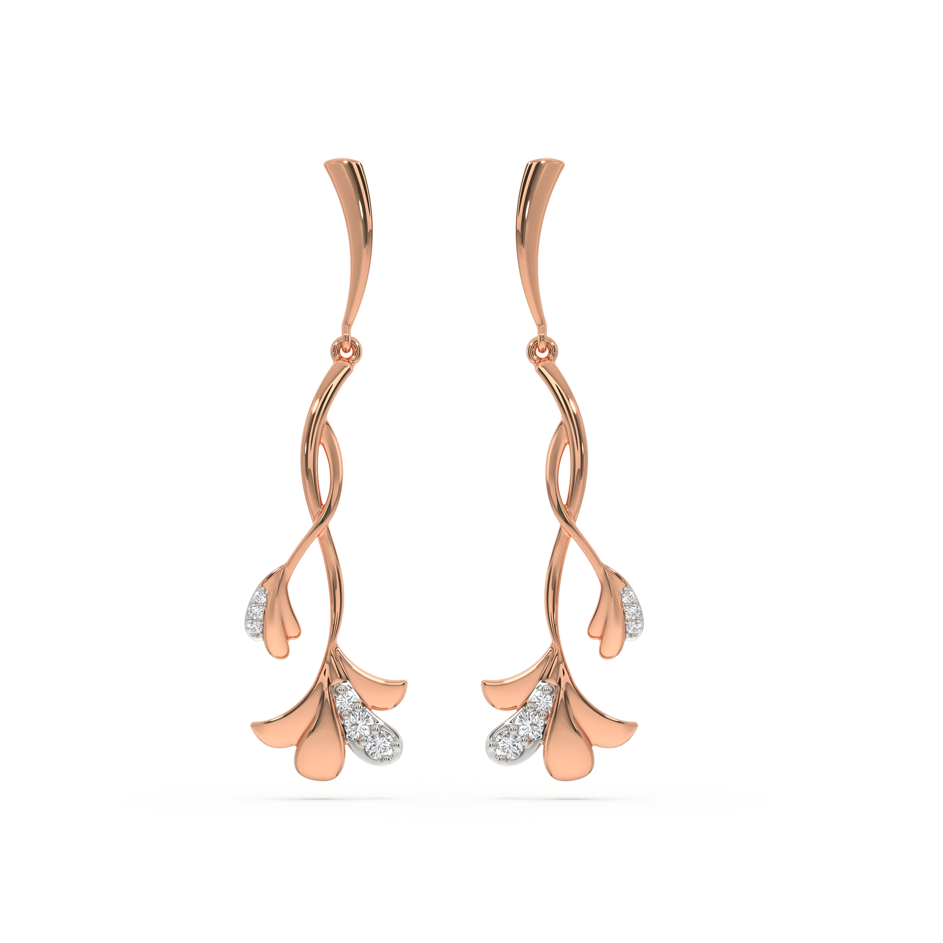 Lilac Whisper - Lab Diamond Drop Earrings