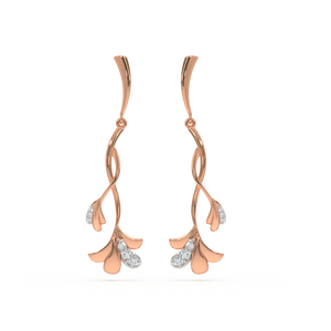 Lilac Whisper - Lab Diamond Drop Earrings