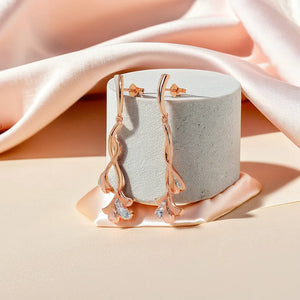 Lilac Whisper - Lab Diamond Drop Earrings