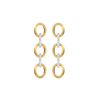 Link Chain Earrings Lab Grown Diamond 