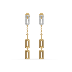 Linkin' It Up - Lab Diamond Drop Earrings