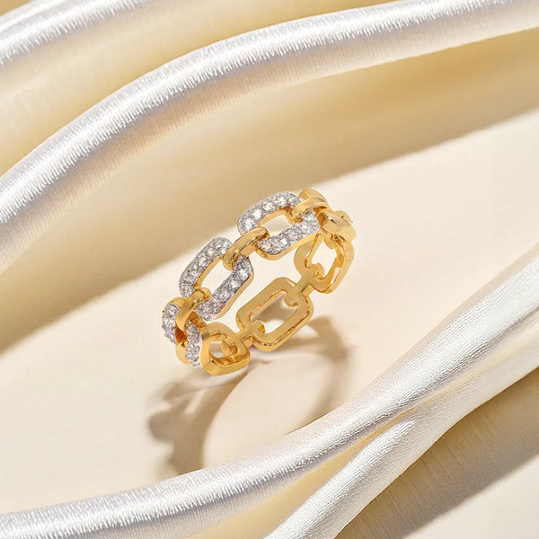 Lukson Linkin' It Up Lab Grown Diamond Band Ring in India