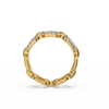 Linkin' It Up Band Ring- 18kt Gold Vermeil Lab Grown Diamond RIng
