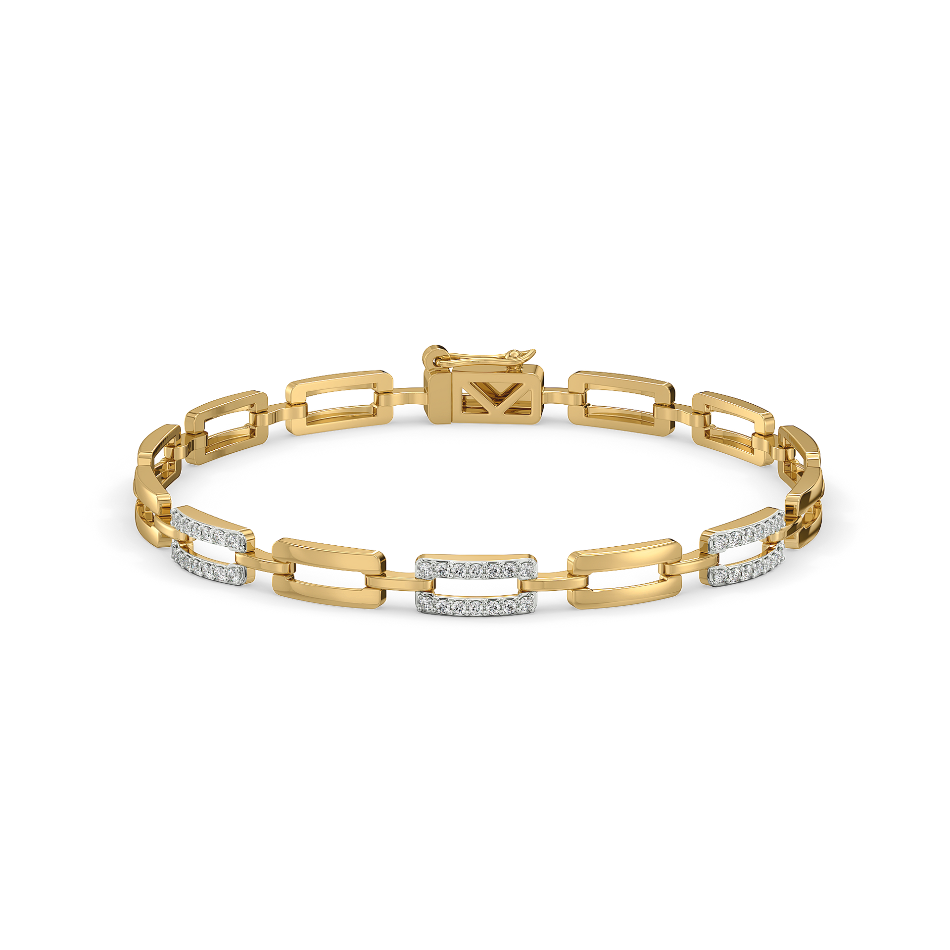 Linkin' It Up Chain Bracelet - 18kt Gold Vermeil Lab Grown
