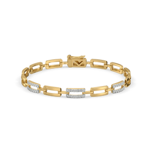 Linkin' It Up - Lab Diamond Chain Bracelet
