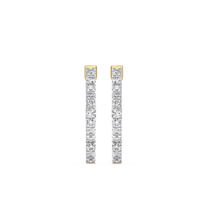 Lucky Clover Huggies - Lab Diamond Earrings