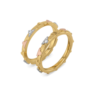 Lucky Stack - Lab Diamond Clover Ring