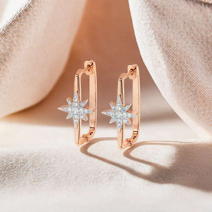 Lunar Huggies  - Lab Grown Diamond Earrings