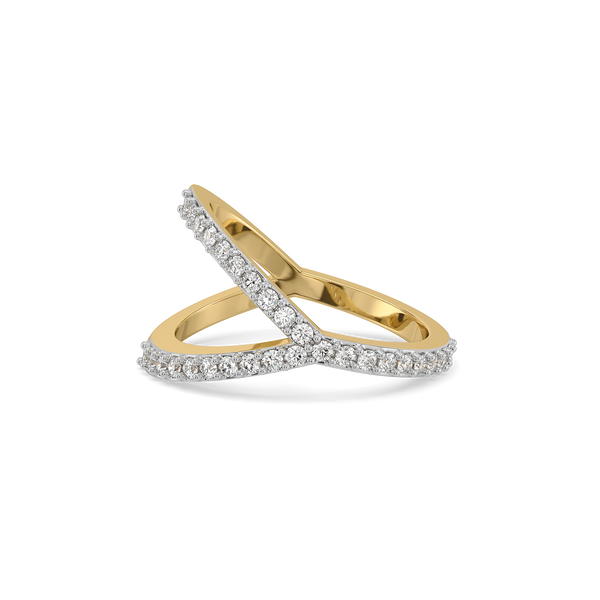 Lukson Luxe Interlock Lab Grown Diamond Cocktail Ring for Women