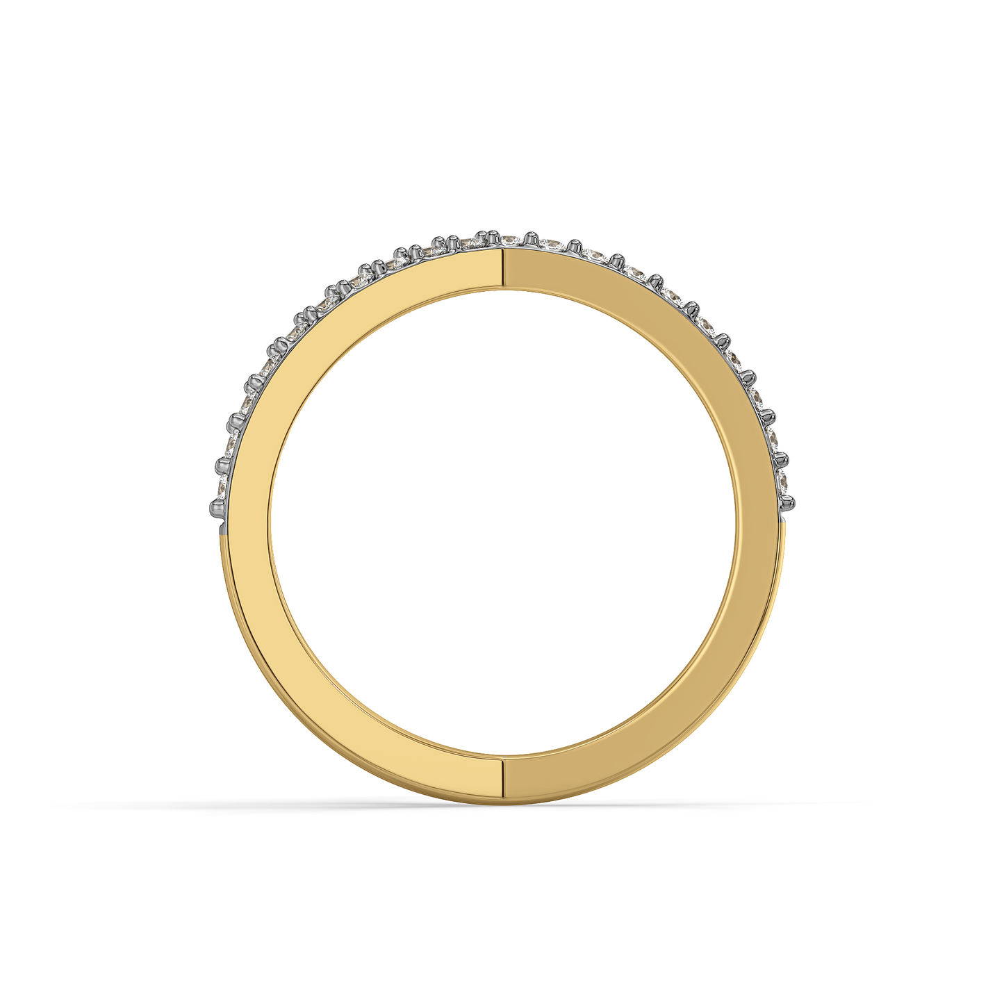 Luxe Interlock Cocktail Ring-18kt Gold Vermeil Lab Grown Diamond Ring