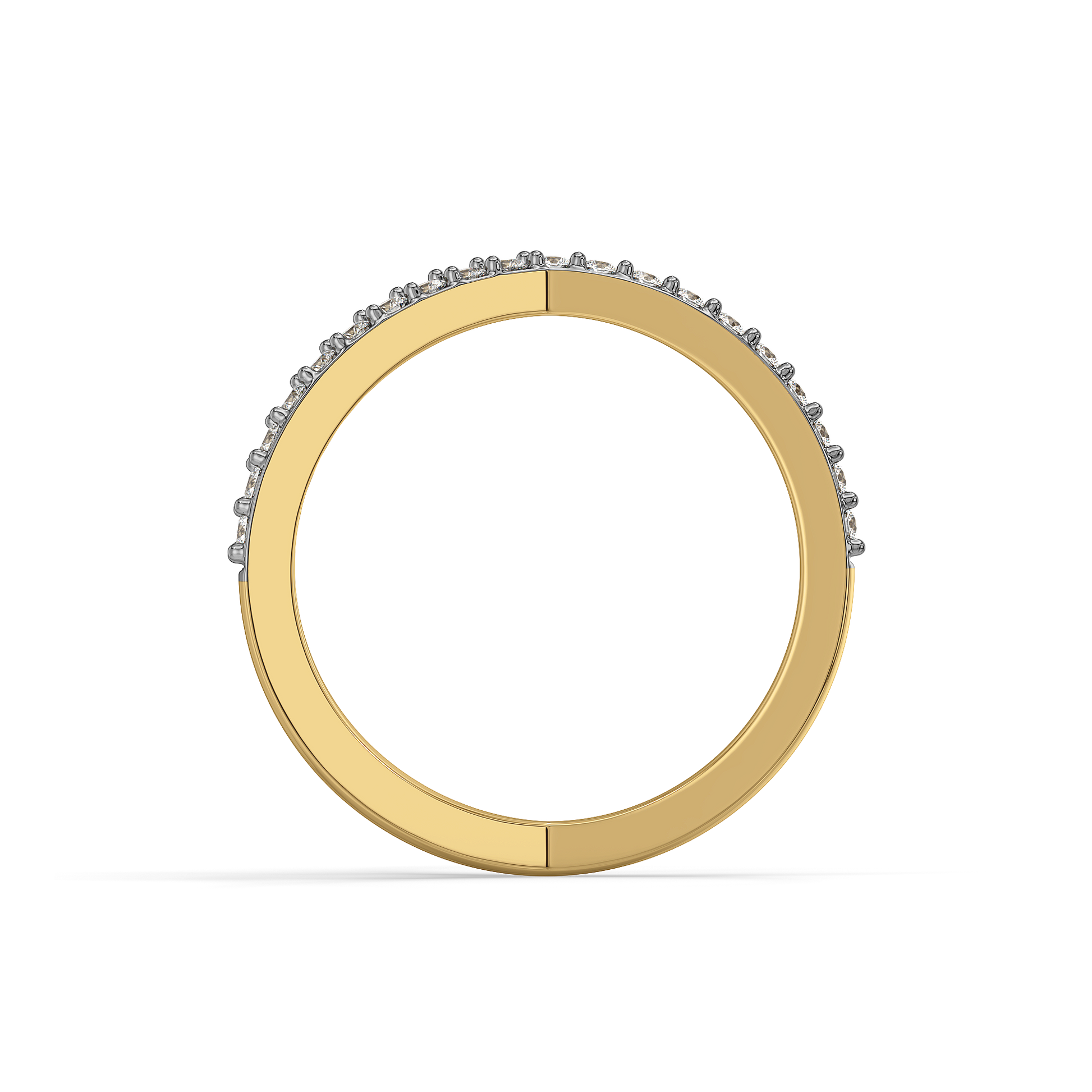 Luxe Interlock Cocktail Ring-18kt Gold Vermeil Lab Grown Diamond Ring