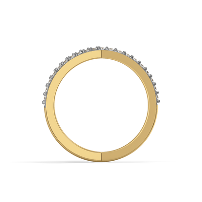 Luxe Interlock Cocktail Ring-18kt Gold Vermeil Lab Grown Diamond Ring