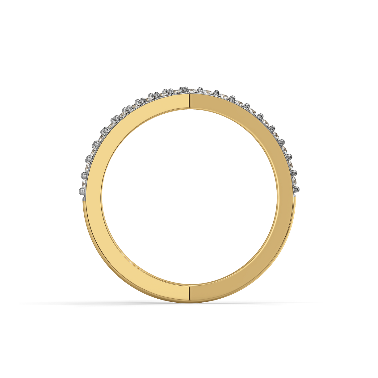 Luxe Interlock Cocktail Ring-18kt Gold Vermeil Lab Grown Diamond Ring