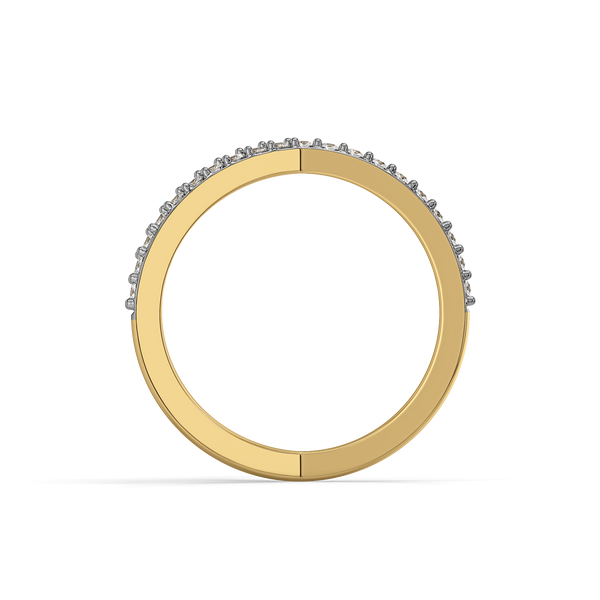 Lukson Luxe Interlock 18kt Gold Lab Grown Diamond Cocktail Ring