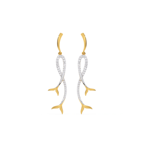 Mermaid Lure - Lab Diamond Drop Earrings