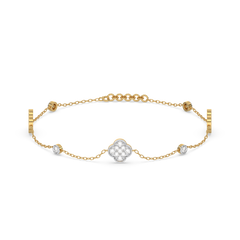 Midnight Enchanted - Lab Diamond Clover Bracelet