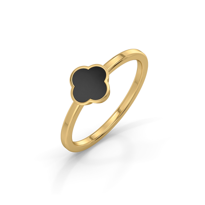 Midnight Enchanted Fashion Ring-18kt Gold Vermeil Ring