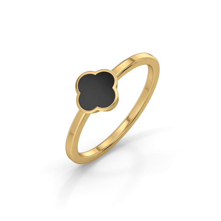 Midnight Enchanted Fashion Ring-18kt Gold Vermeil Ring
