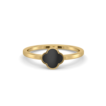 Midnight Enchanted Fashion Ring-18kt Gold Vermeil Ring