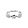 Mini Flower Sequence Ring Lab Grown Diamond Ring for Women - Lukson