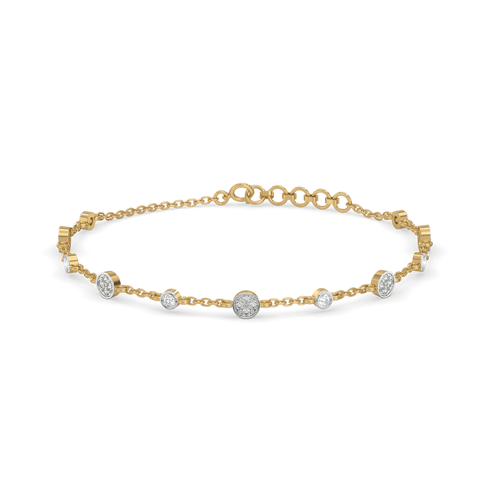 Multi Spheres Radiance - 18kt Gold  Vermeil Lab Grown Diamond Bracelet 
