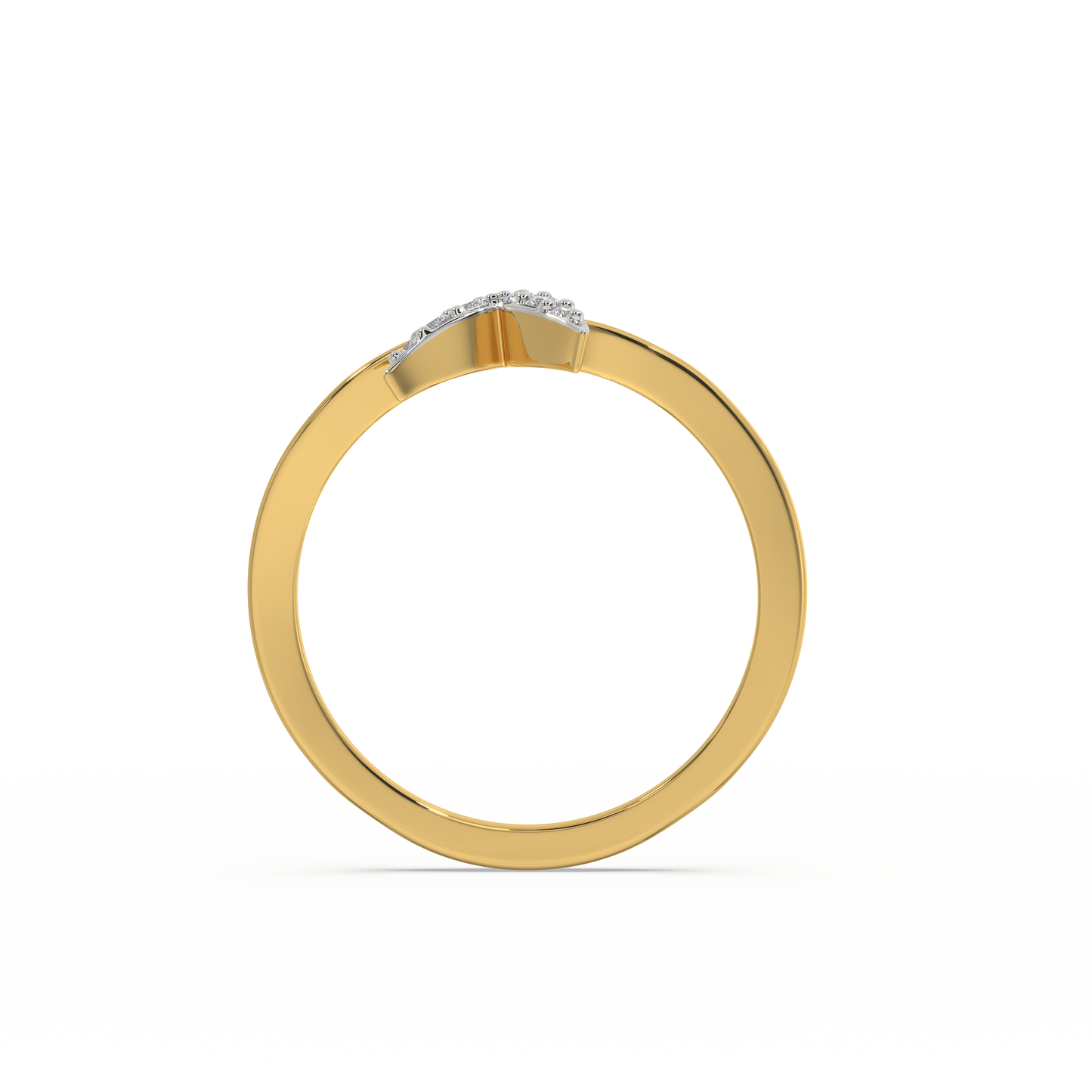 Mystic Tail Ring - 18kt Gold Vermeil Lab Grown Diamond