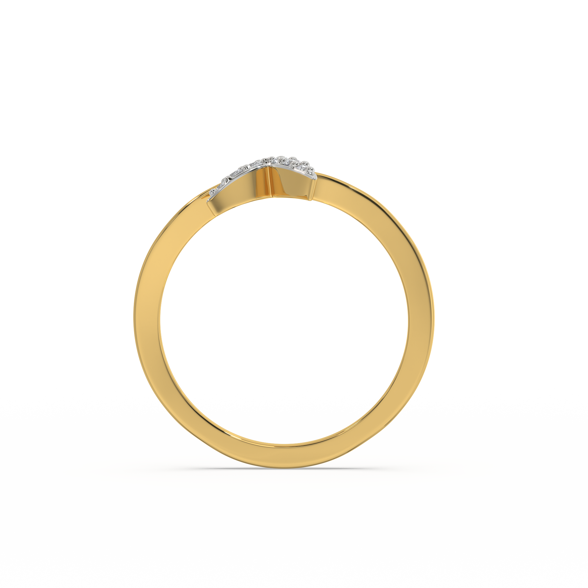 Mystic Tail Ring - 18kt Gold Vermeil Lab Grown Diamond