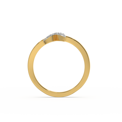 Mystic Tail Ring - 18kt Gold Vermeil Lab Grown Diamond