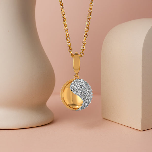 Lukson Yin Yang Lab Grown Diamond Pendant Online