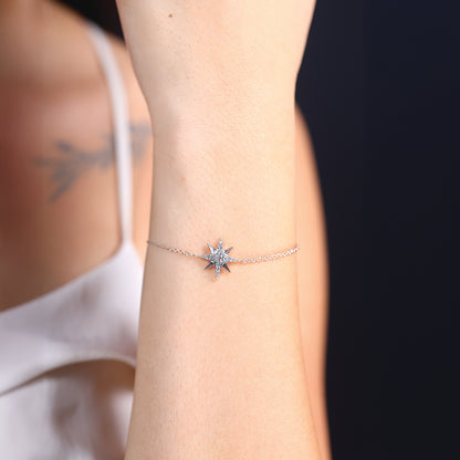 Northstar - 18kt Rose Gold Vermeil Lab Grown Diamond Bracelet