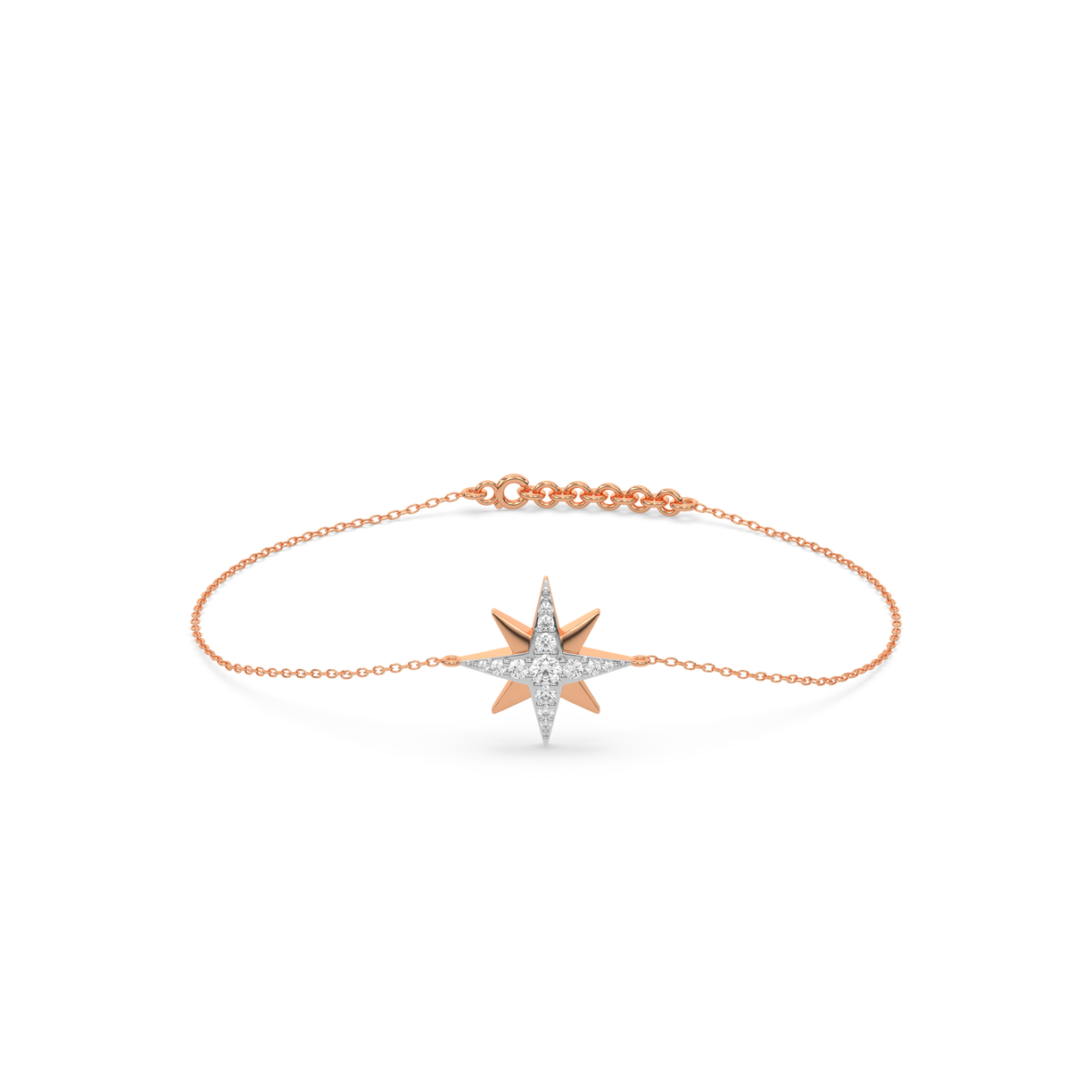 Northstar - 18kt Rose Gold Vermeil Lab Grown Diamond Bracelet