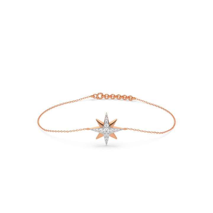 Northstar - 18kt Rose Gold Vermeil Lab Grown Diamond Bracelet