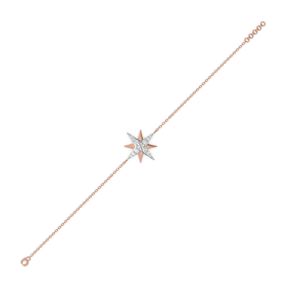 Northstar - 18kt Rose Gold Vermeil Lab Grown Diamond Bracelet
