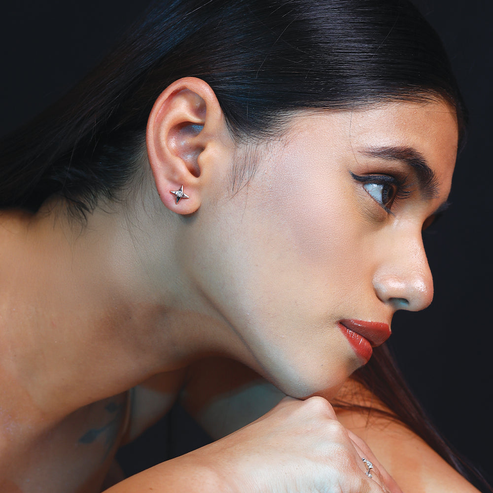 Nova Studs - 18kt Rose Gold Vermeil Lab Grown Diamond Earrings