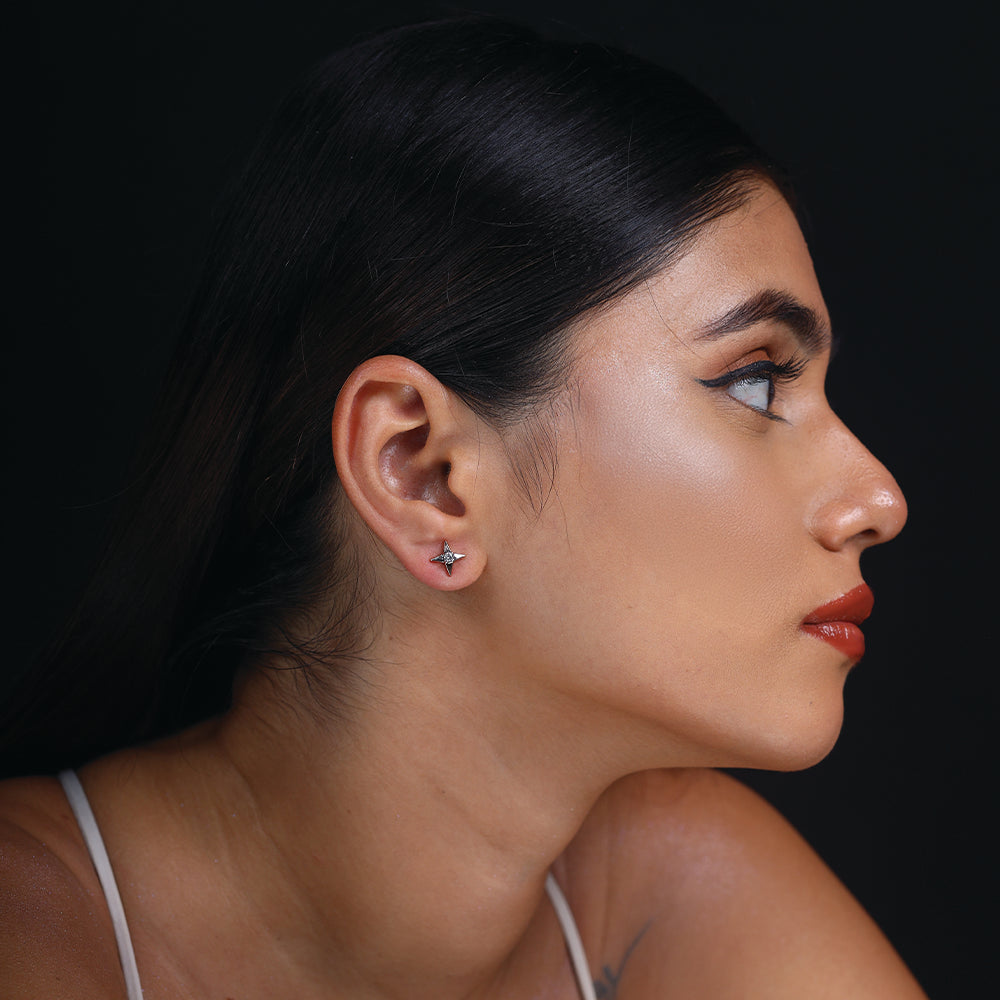 Nova Studs - 18kt Rose Gold Vermeil Lab Grown Diamond Earrings