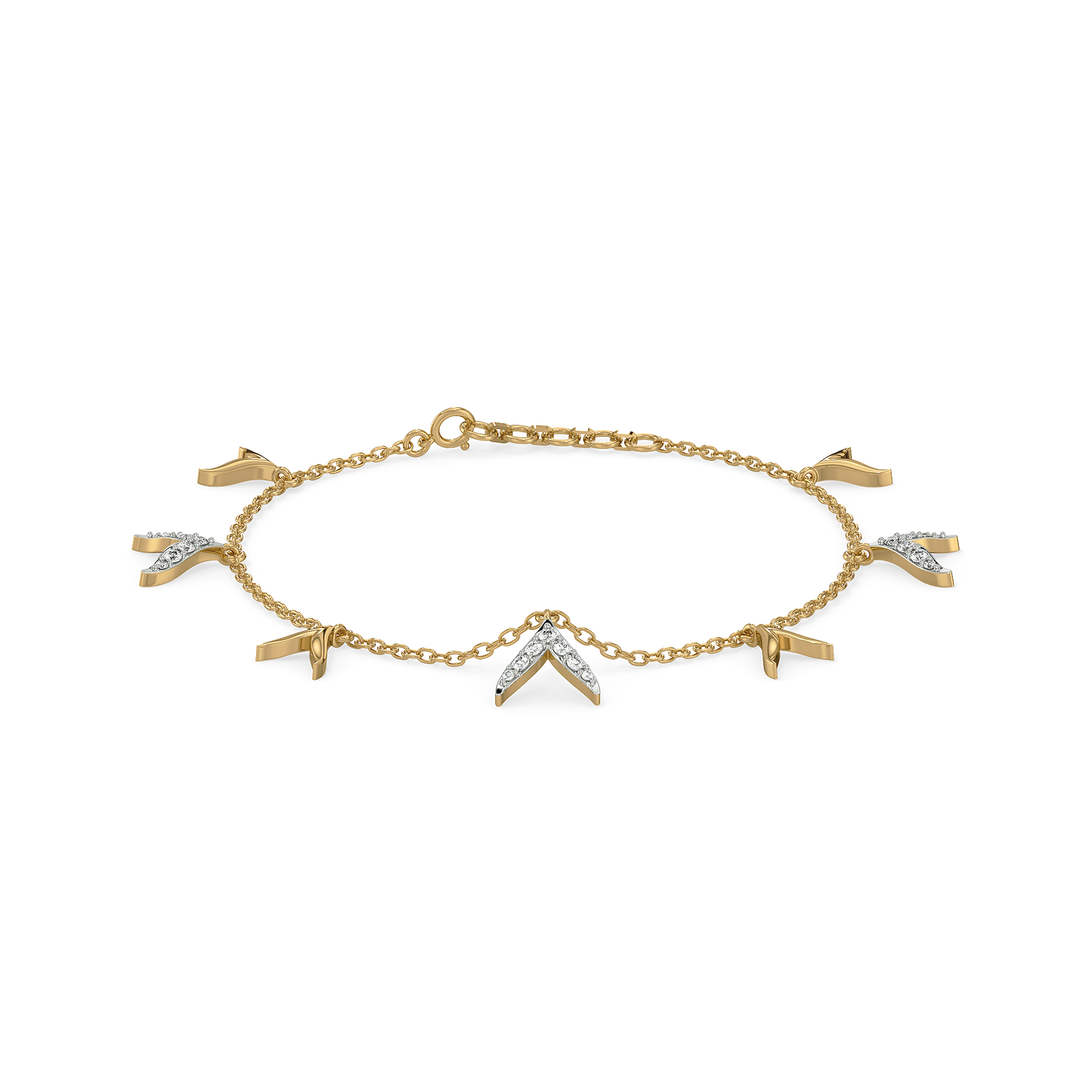 Ocean’s Treasure Charm - Lab Grown Diamond Bracelet 