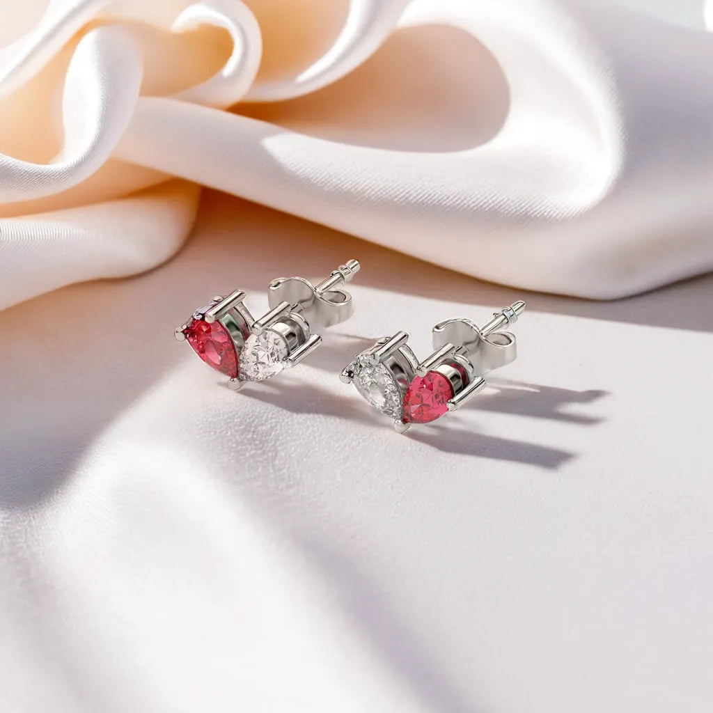 Pear Toi-Moi Stud - 925 sterling silver Lab Grown Diamond Earrings