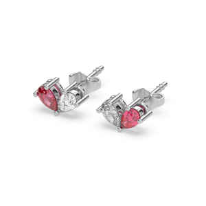 Scarlet Whisper - Lab Diamond Stud Earrings