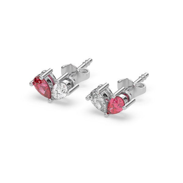 Scarlet Whisper Lab Grown Diamond Stud Earrings - Lukson 