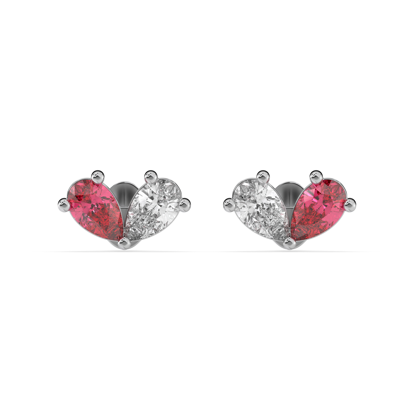 Scarlet Whisper - Lab Diamond Stud Earrings