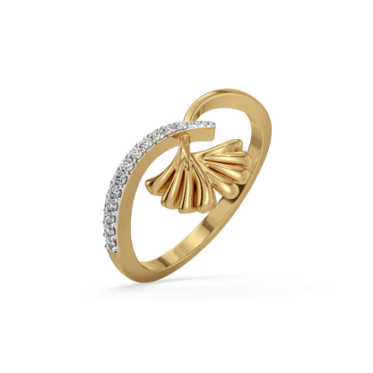 Petal Embrace - 18kt Gold Vermeil Lab Grown Diamond Ring