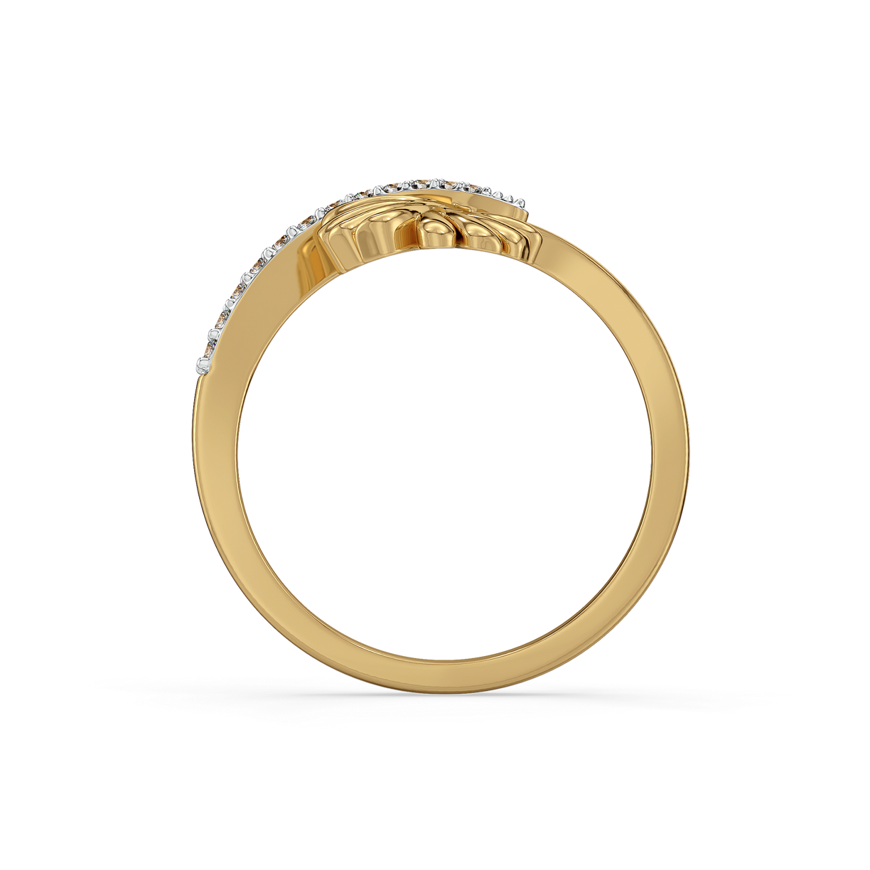 Petal Embrace - 18kt Gold Vermeil Lab Grown Diamond Ring