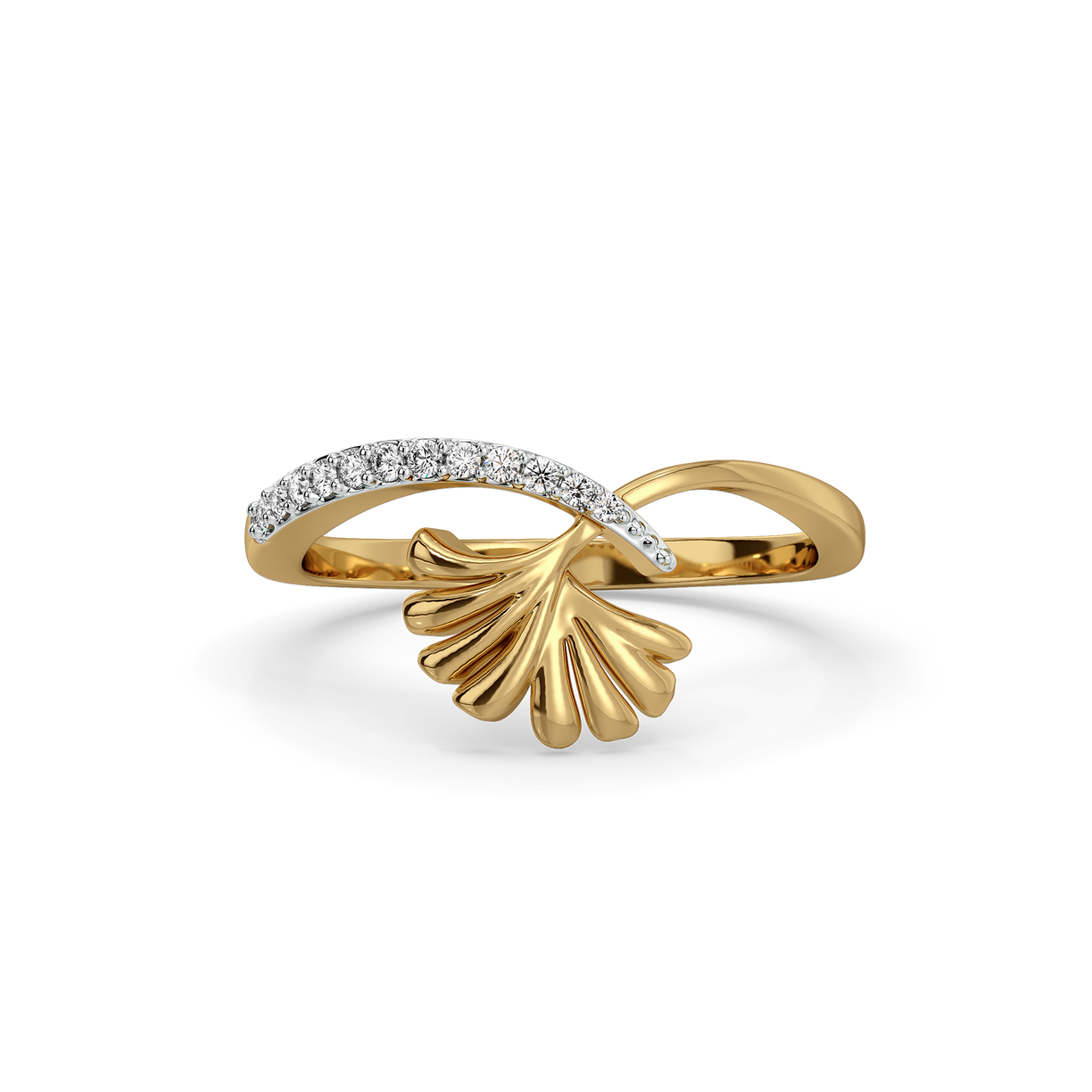 Petal Embrace - 18kt Gold Vermeil Lab Grown Diamond Ring