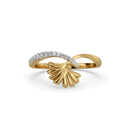 Petal Embrace - 18kt Gold Vermeil Lab Grown Diamond Ring