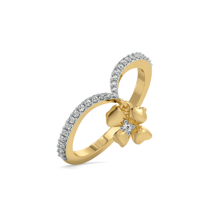 Petal Play - 18kt Gold Vermeil Lab Grown Diamond Ring