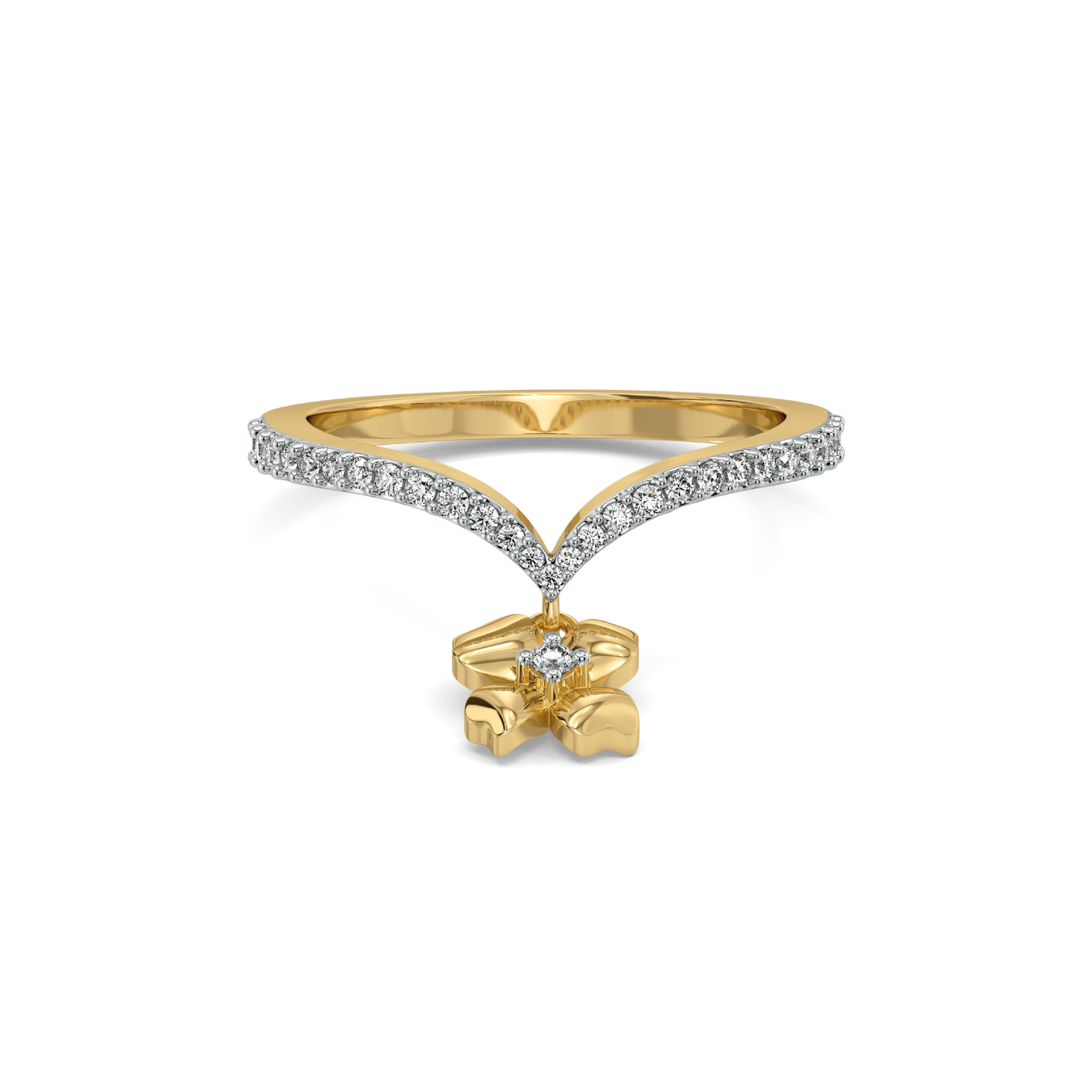 Petal Play - 18kt Gold Vermeil Lab Grown Diamond Ring