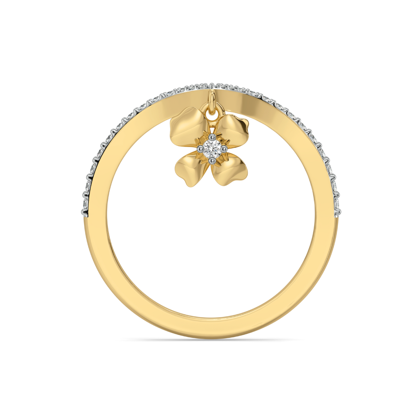 Petal Play - 18kt Gold Vermeil Lab Grown Diamond Ring