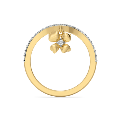 Petal Play - 18kt Gold Vermeil Lab Grown Diamond Ring