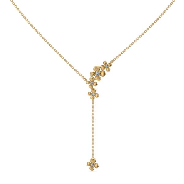 Petal Play - Lab Grown Diamond Lariat Necklace